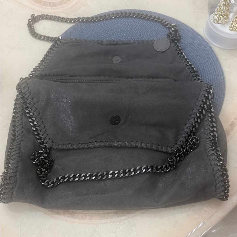 Black Chain-Trim Women’s Shoulder Bag